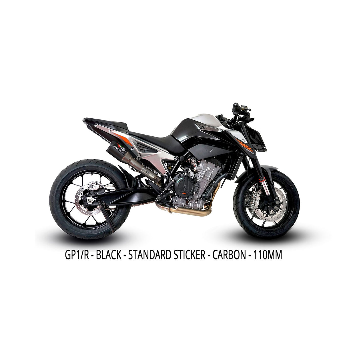 Austin Racing KTM DUKE 890 HI-SLUNG dB COMPLIANT & RACE SLIP-ON DE-CAT EXHAUST SYSTEMS AR78