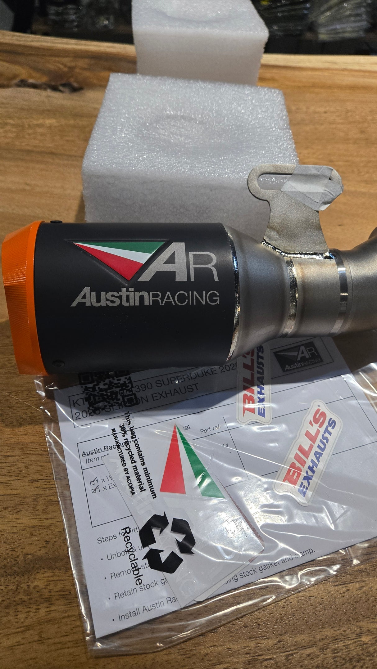 Austin Racing GP1R 2020 - 2025 KTM SUPERDUKE R/RR/EVO 1290 dB COMPLIANT & RACE SLIP-ON EXHAUSTS AUR15