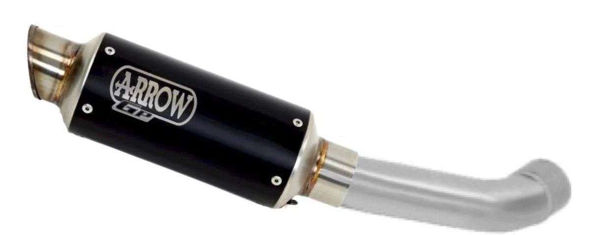 IN STOCK 72631gpi Arrow Husqvarna Svartpilen 401 '20 Homologated Nichrom Dark Gp2 Exhaust With Welded Link Pipe