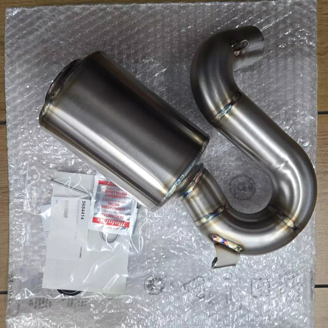 Arrow Exhaust Mid-Pipe Joint for Stock Collectors for Scrambler 800 / Monster 797 2017-2024 71673MI