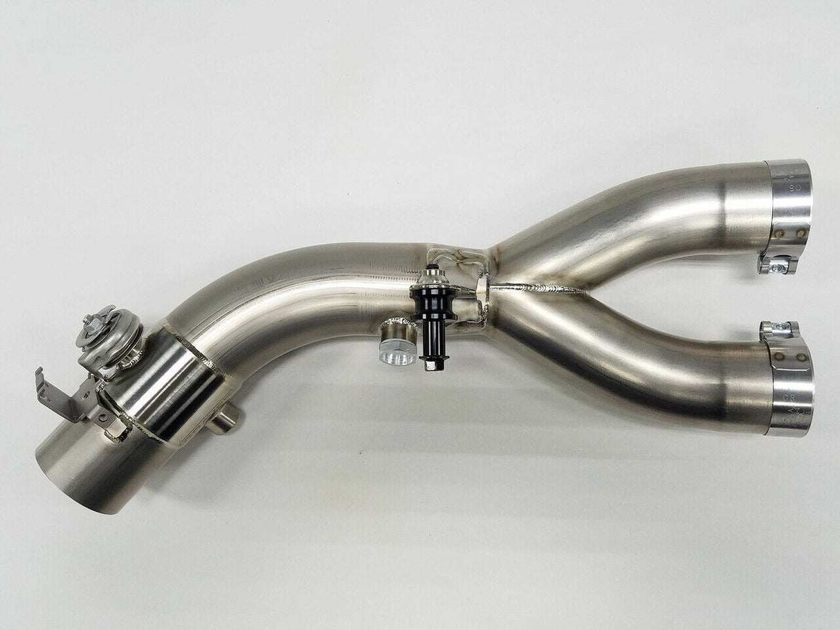 Graves r1 r1m r1s 2015-2022 / fz10 2017/ mt10 2018-2022 cat eliminator exhaust valve type-r upgrade y pipe
