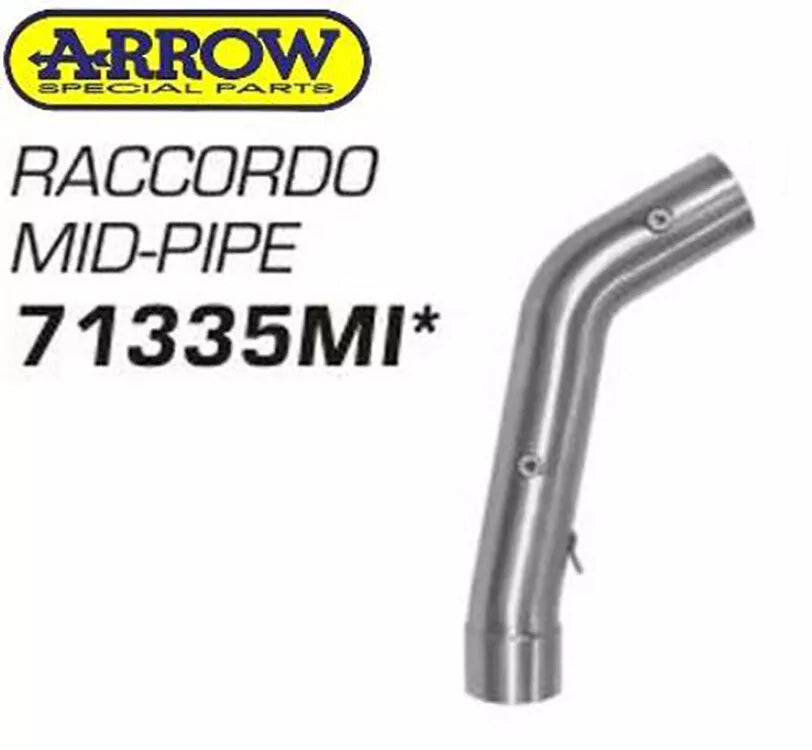 Arrow 71335mi Honda CBR1000RR 2004-2007 Stainless Steel Mid-Pipe 71335mi