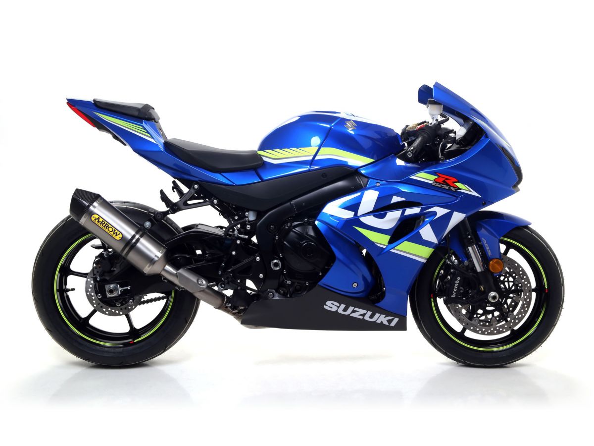 Arrow Homol. Aluminium Race Tech Silencer With Carbon End Cap GSXR 1000 R 2017-2024 71855ak
