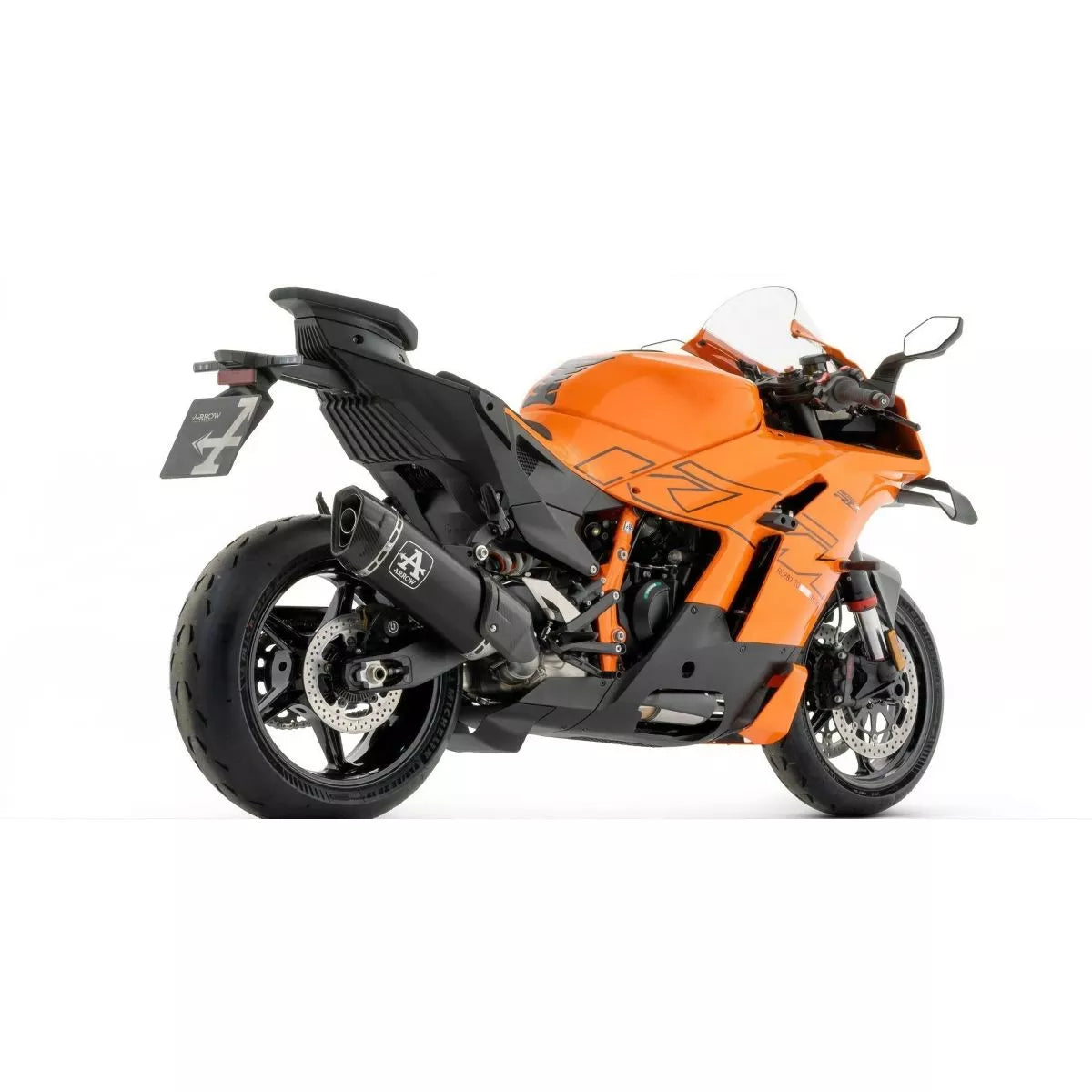 Arrow KTM 990 RC R E5+ 2026 ALUMINIUM DARK PISTA EXHAUST 77012PAKN