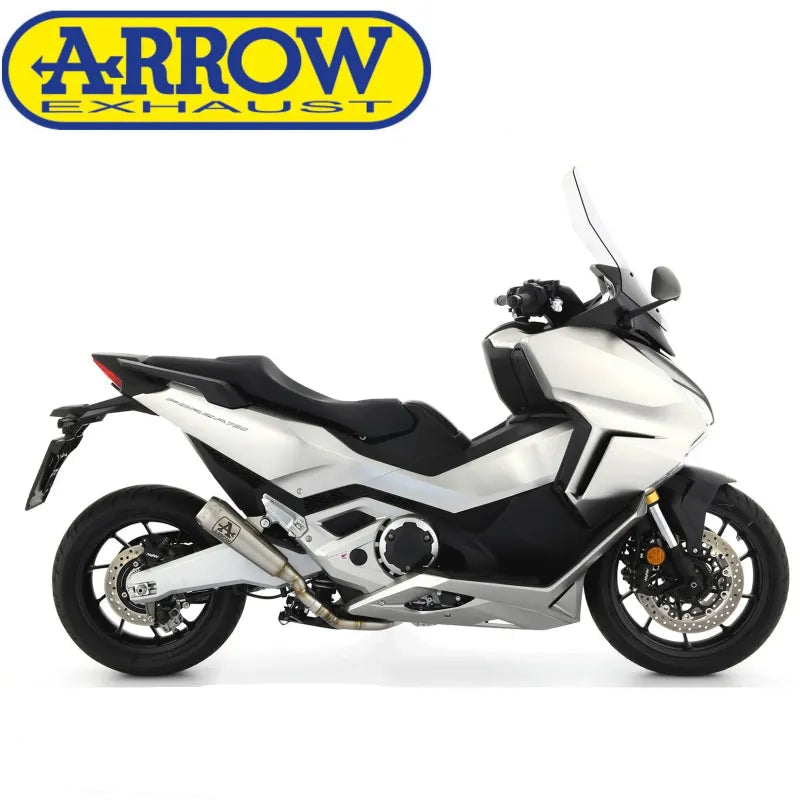 73518PRN Arrow Pro-Race Slip-on Exhaust, Nichrome Dark for Honda Forza 750 2021-2024