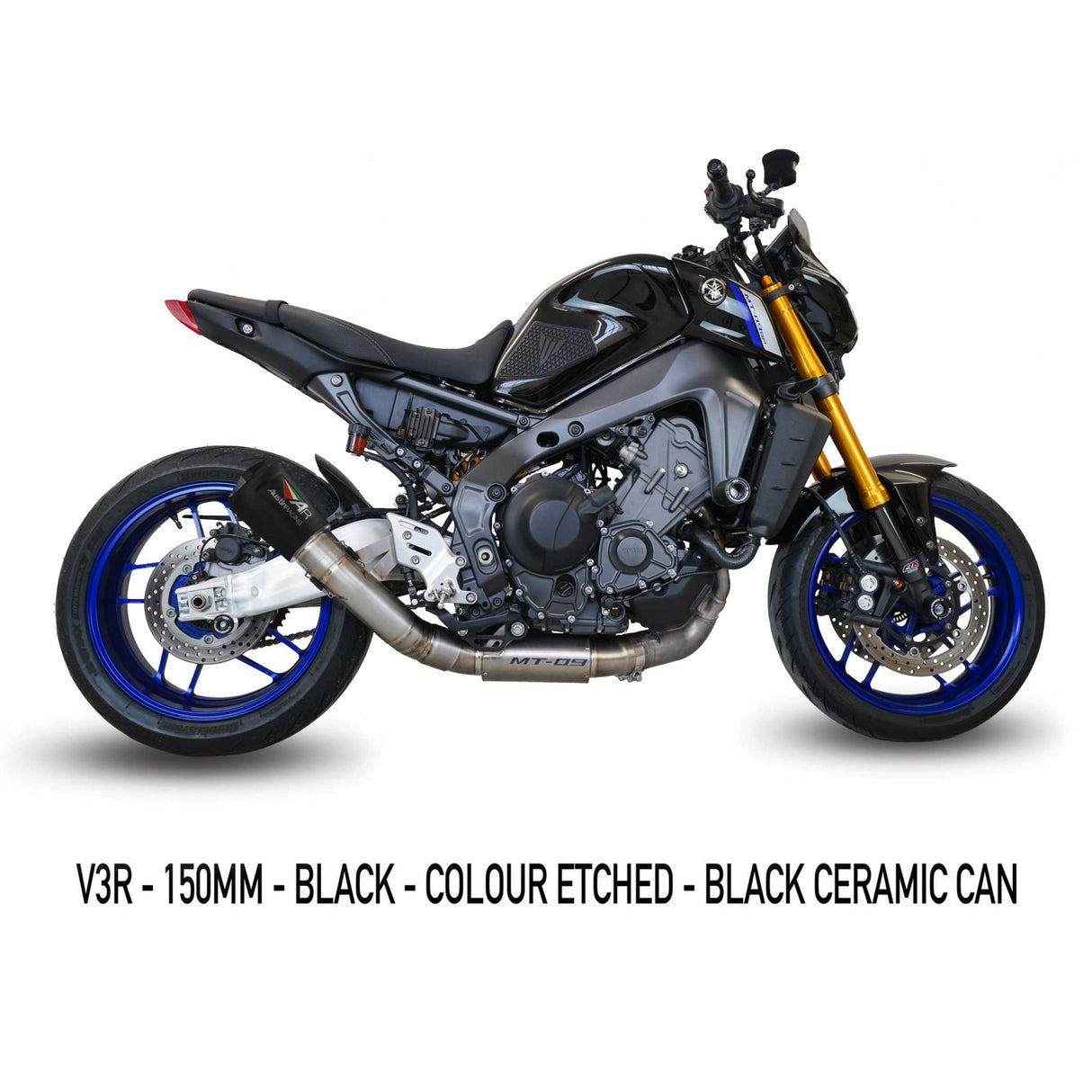 Austin Racing YAMAHA 2021-2023 MT09/FZ09 GP1 & GP1R/GP2 & GP2R BOX DELETE dB COMPLIANT & RACE EXHAUST SYSTEM AR70