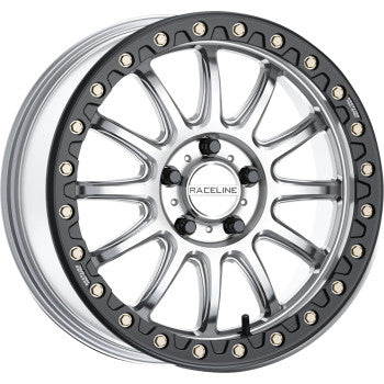 RACELINE WHEELS Wheel - Alpha - Front/Rear - Hyper Silver/with Black Ring - 15x10 - 6/139.7 - +25 mm A14SB-51060+25