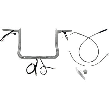 FAT BAGGERS INC. 1-1/4" EZ Install Pointed Top Handlebar - 12" - Chrome 949012