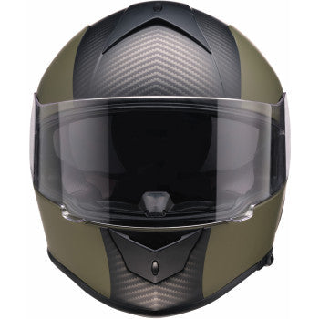 Z1R Warrant Helmet - Carbon - Green - Small 0101-17433