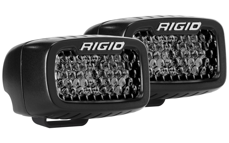 Rigid Industries SR-M Series PRO Midnight Edition - Spot - Diffused - Pair 902513BLK