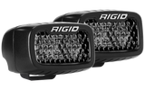 Rigid Industries SR-M Series PRO Midnight Edition - Spot - Diffused - Pair 902513BLK