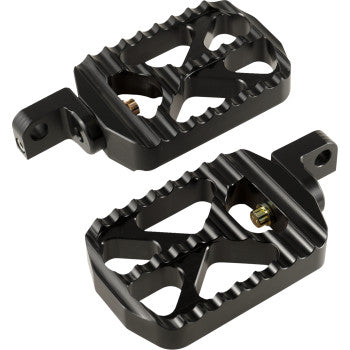 JOKER MACHINE Bear Claw Footpegs - Black - Harley-Davidson 08-646-3B