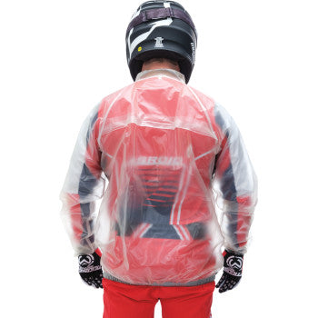 MOOSE RACING Rain Jacket - Clear - XS 2854-0401