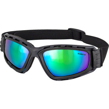 BOBSTER Sunglasses Goggles Freedive Matte Black Gry-Blu-Grn Mirror BFD002