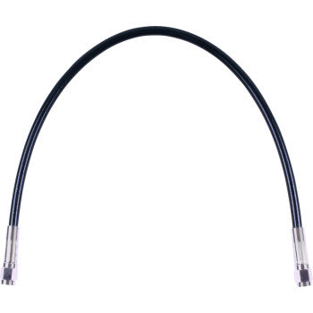 MAGNUM SHIELDING Universal XR Brake Line - 25" - Black w/ Chrome Fittings SBC0500-25