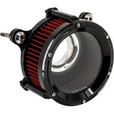 TRASK 68 mm Assault Charge Air Cleaner - Gloss Black - Gen 2 M8 TM-1025GBK