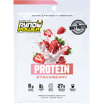 RYNO POWER Strawberry Protein - Single SMP-STRAW