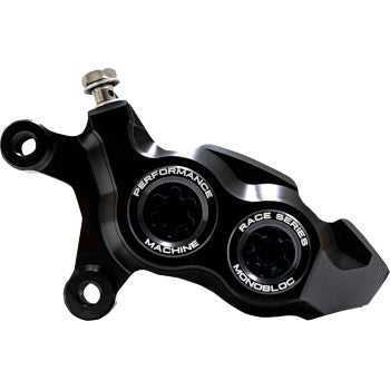 PERFORMANCE MACHINE (PM) Caliper - 137 X 4B - Left - Black Anodized with Black Bore Caps 0053-2957-MB