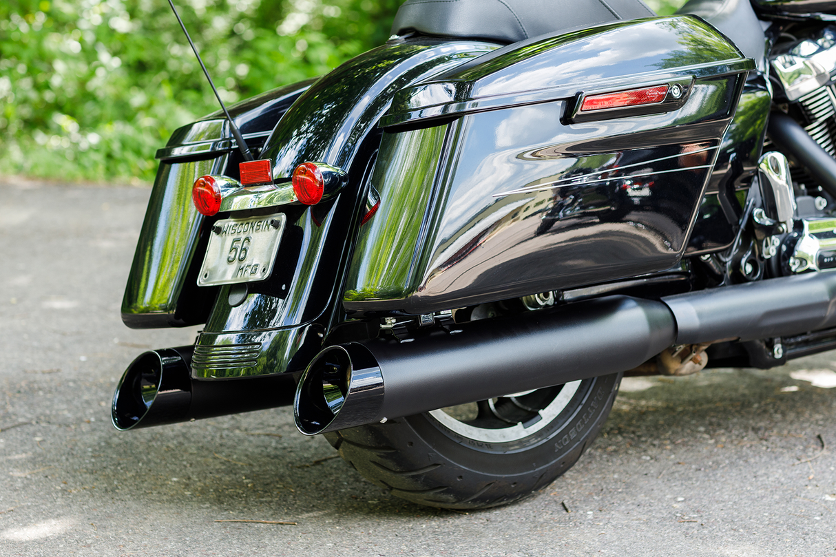 S&S CYCLE 4-1/2" Black MK45 Cutlass Performance Mufflers Glide  2017-2022	 550-1010