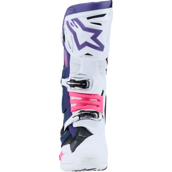 ALPINESTARS Tech 10 Boots - White/Violet/Navy/Pink Fluorescent - US 14 / EU 49.5 2010020-2780-14