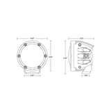 Rigid Industries 360-Series 4in LED Off-Road Diffused Beam - RGBW Backlight (Pair) 36400