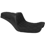 SLYFOX High Noon Seat - Double Diamond - Black Logo - Black Stitch - FXD '96-'03 4703C-SlyFox