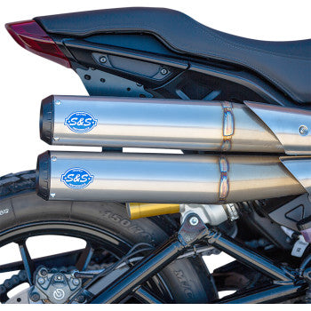 S&S CYCLE Grand National 2:2 50 State Exhaust - Stainless Steel  Indian FTR 1200 S  2019-2022 550-0950B