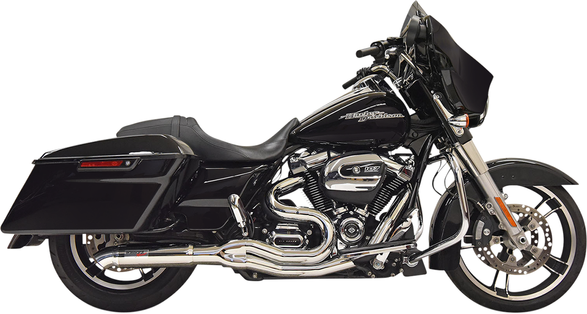 BASSANI XHAUST 2:1 Exhaust - Chrome  Glide /Road King   2017-2025  1F88C