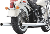 COBRA True Dual Exhaust - Billet Tip - 97-06 Softail 6984