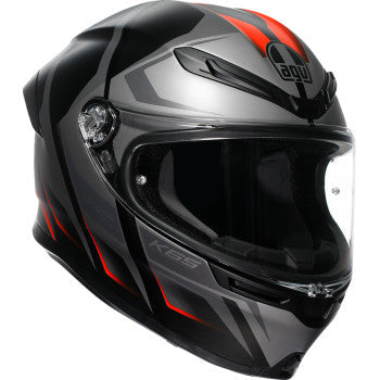 AGV K6 S Helmet - Karve - Matte Black/Gray/Red - Small 2118395002-024-S