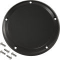 JOKER MACHINE Derby Cover - 5 Hole - Smooth - Black - M8 Softail 06-966-1