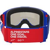 ALPINESTARS GOGGLES Goggle Vision 5 Corp Bl/Rd/Wht/Dk Smoke 5100826-7295