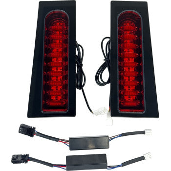 CUSTOM DYNAMICS ProBEAM® Auxiliary Fillerz® - Run/Brake/Turn - Red Lens - Gloss Black  PB-FILL-23-RB