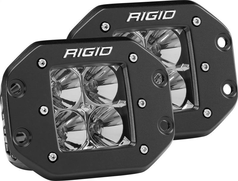 Rigid Industries Dually - Flush Mount - Flood - Set of 2 212113