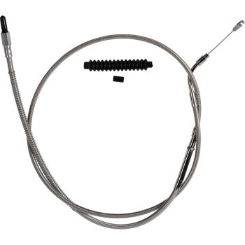 BARNETT High-Efficiency Stainless Steel Clutch Cable for Harley-Davidson - +6" 102-30-10066-6