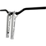 PERFORMANCE MACHINE (PM) Phatbar & Riser Kit - Internal Wiring/Gauge Mount Holes - 11-1/2" - Chrome 0208-2197M-CH
