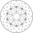MOTO-MASTER Brake Rotor - Front - Kingman 111078-PU