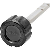 FIGURATI DESIGNS Transmission Oil Dipstick - Magnetic - Knurled - Black - Twin Cam FD01-MAGTD-KN-BLK