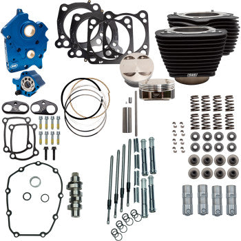 S&S CYCLE Power Pack - 4.500" Stroke - Oil Cooled - Black w/o Highlights - M8 310-1105C