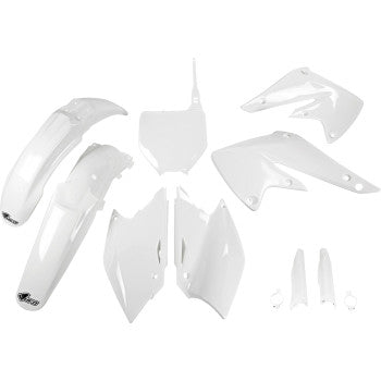 UFO Body Kit - White - Kawasaki - KXF '04-'05 KAKIT203F@047