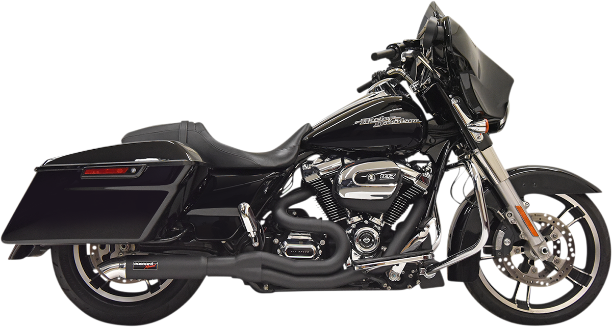 BASSANI XHAUST Road Rage II 2-Into-1 with Hot Rod Turnout Muffler System  1F88B