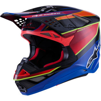 ALPINESTARS Supertech M10 Helmet - MIPS® - Era - Gloss Blue/Red/Yellow Fluo - 2XL 8301223-7356-XXL