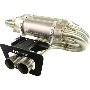 TRINITY RACING Slip-On Muffler - Stainless Steel - Maverick R 1831-1091
