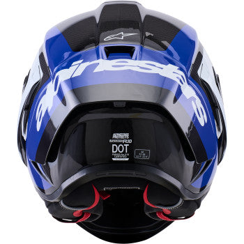 ALPINESTARS  Supretech R10 Helmet - 22.06 - Arius - Gloss Black/White/Blue - XS 8203926-1647-XS