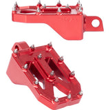 THRASHIN SUPPLY CO. Aggressor Foot Pegs - Rear- Red - HD '72-'25 TSC-2022-2-D