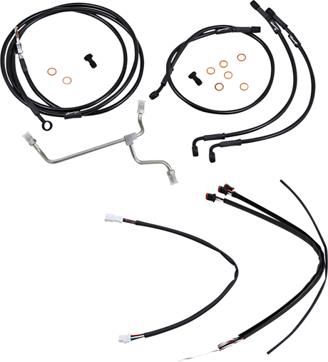 BURLY BRAND Control Kit - 14" Ape Hanger Handlebars B30-1182