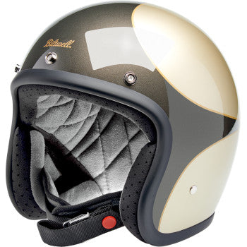 BILTWELL Bonanza Helmet - Scallop - Metallic Charcoal/Champagne - XL 1001-589-205