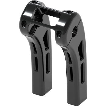 MAGNUM SHIELDING Ghost Risers - Softail Display Clamp - 8" - Black 4R-0108
