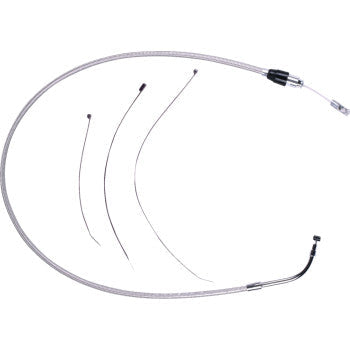 MAGNUM SHIELDING Polished Stainless Quick Connect Upper Clutch Cable - 49-1/4" 523910HE