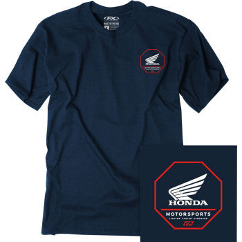 FACTORY EFFEX Honda Octagon T-Shirt - Heather Navy - 2XL 27-87328
